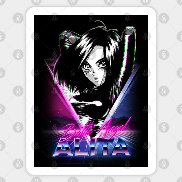 Nineties Battle Angel Sticker by RetroFreak